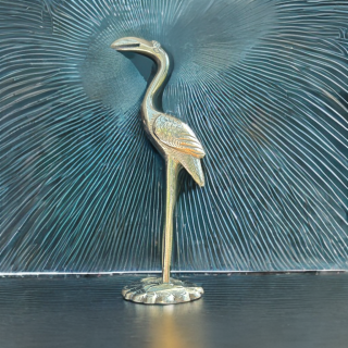 Ibis vintage en laiton ciselé – Élégance inspirée de l'Égypte