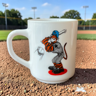 Mug publicitaire Esso Arcopal – Tigre Baseball – Années 70