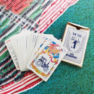 Jeu de 53 cartes Ford Tracteur – 14e anniversaire n°1 (1981) – Carta Mundi